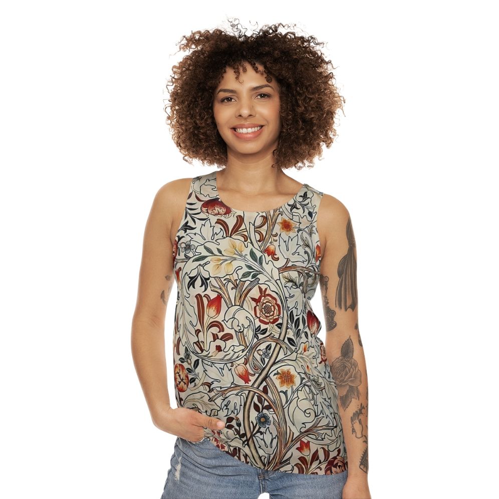 William Morris Floral Unisex Tank Top - women