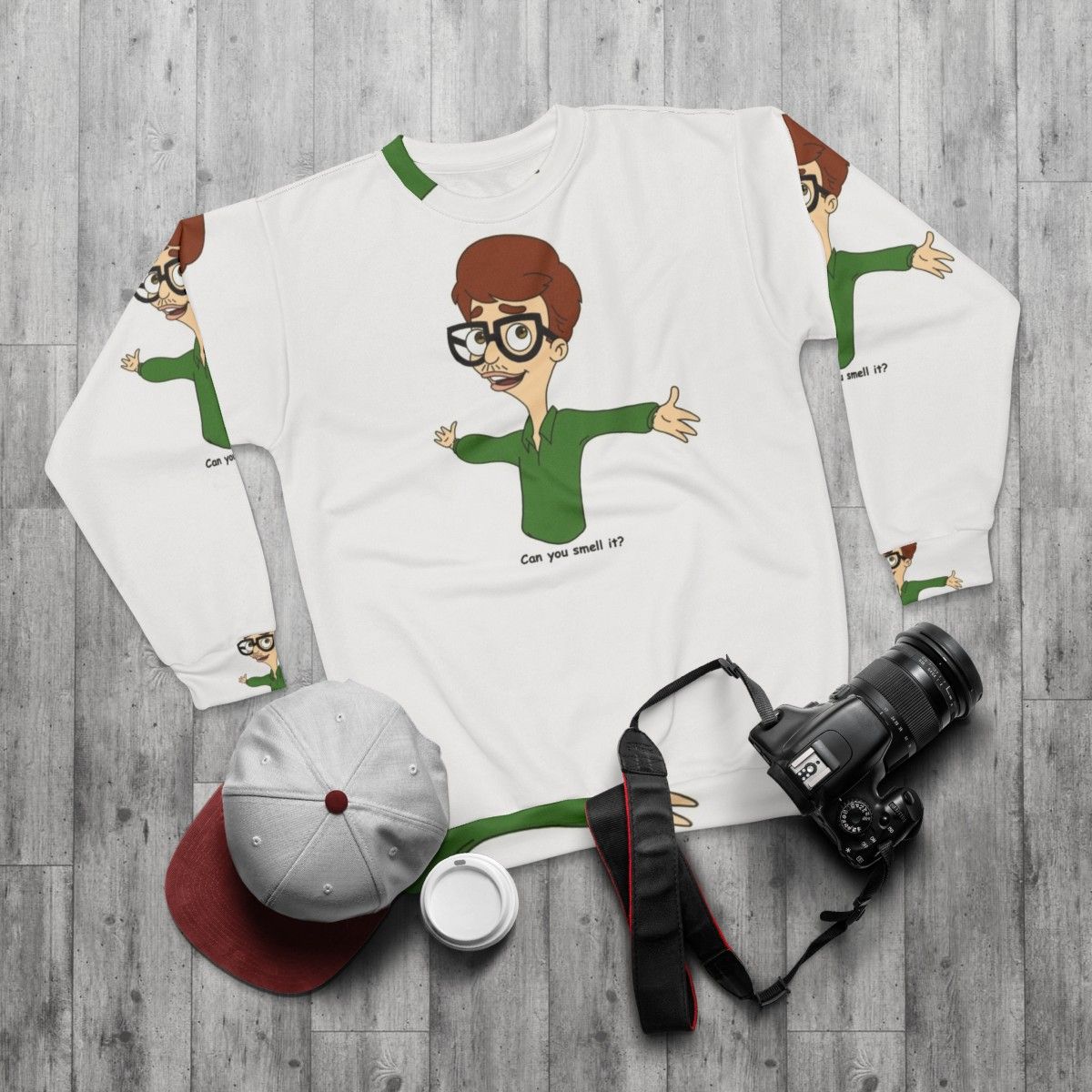 Andrew Glouberman Big Mouth Netflix Sweatshirt - flat lay