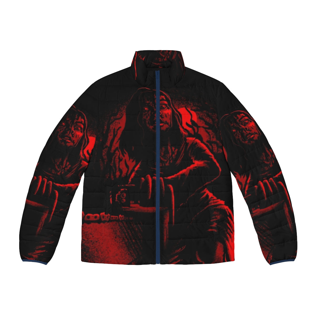 Puffer jacket inspired by the horror classic Evil Dead