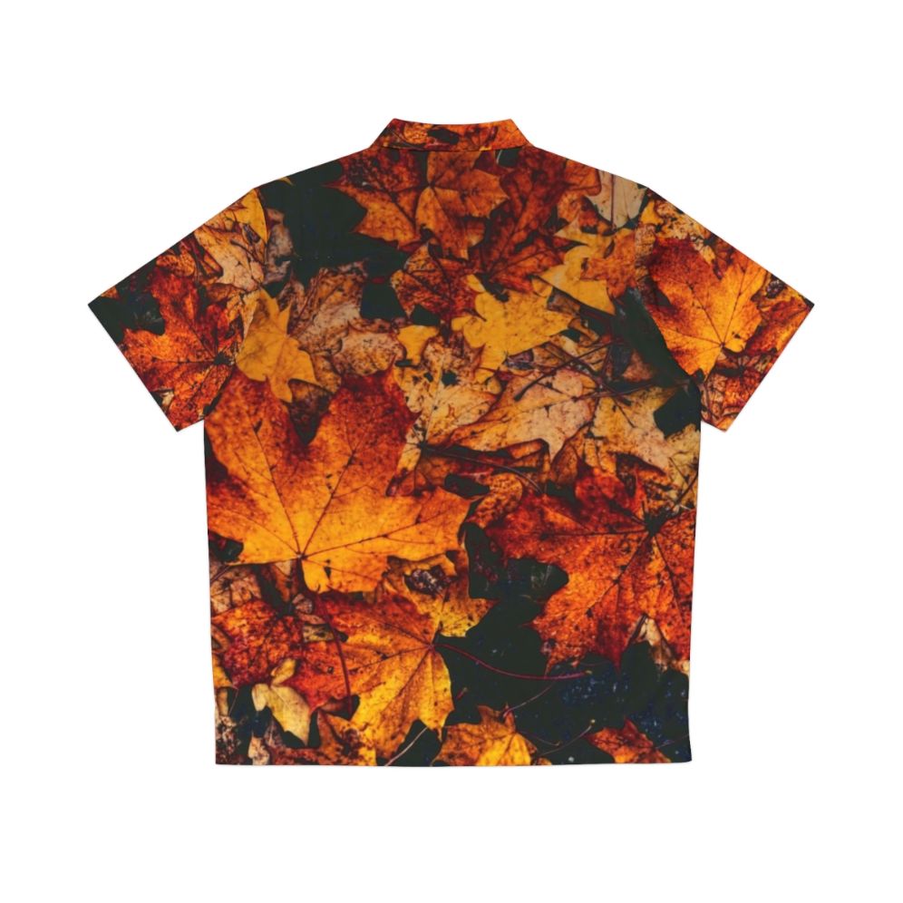 Colorful autumn foliage Hawaiian shirt - Back