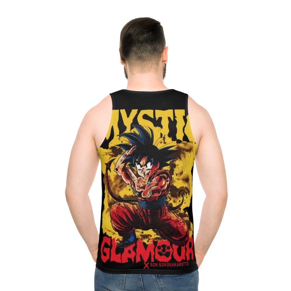 Mystic Goku Dragon Ball Z Unisex Tank Top - men back