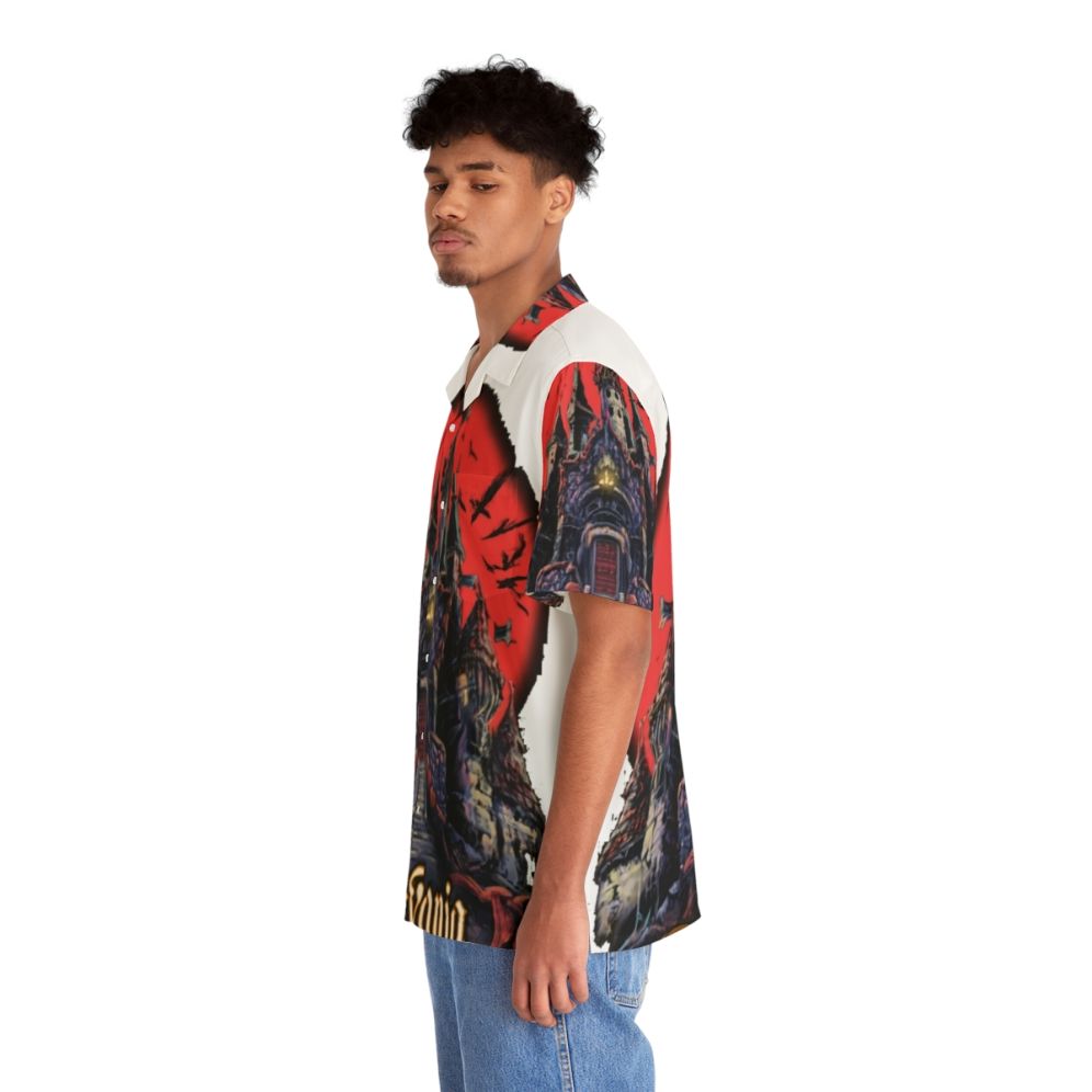 Castlevania Inspired Hawaiian Shirt with Video Game Motif - People Left