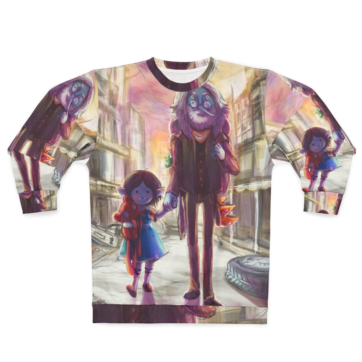 Remember Sweatshirt featuring Adventure Time fanart of Marceline and Simon