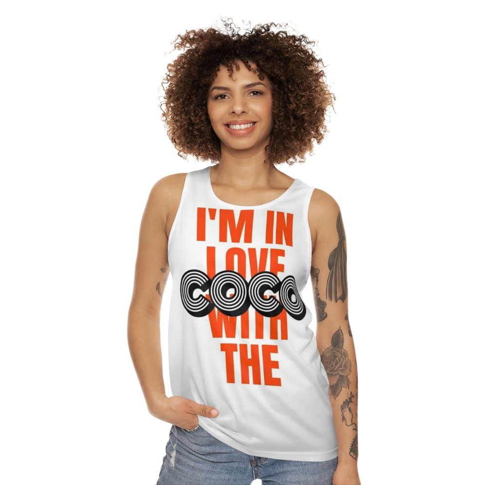 Unisex tank top with "I'm In Love With The Coco" design - women