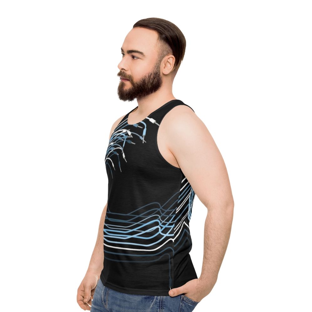 Modular synthesizer eurorack unisex tank top - men side