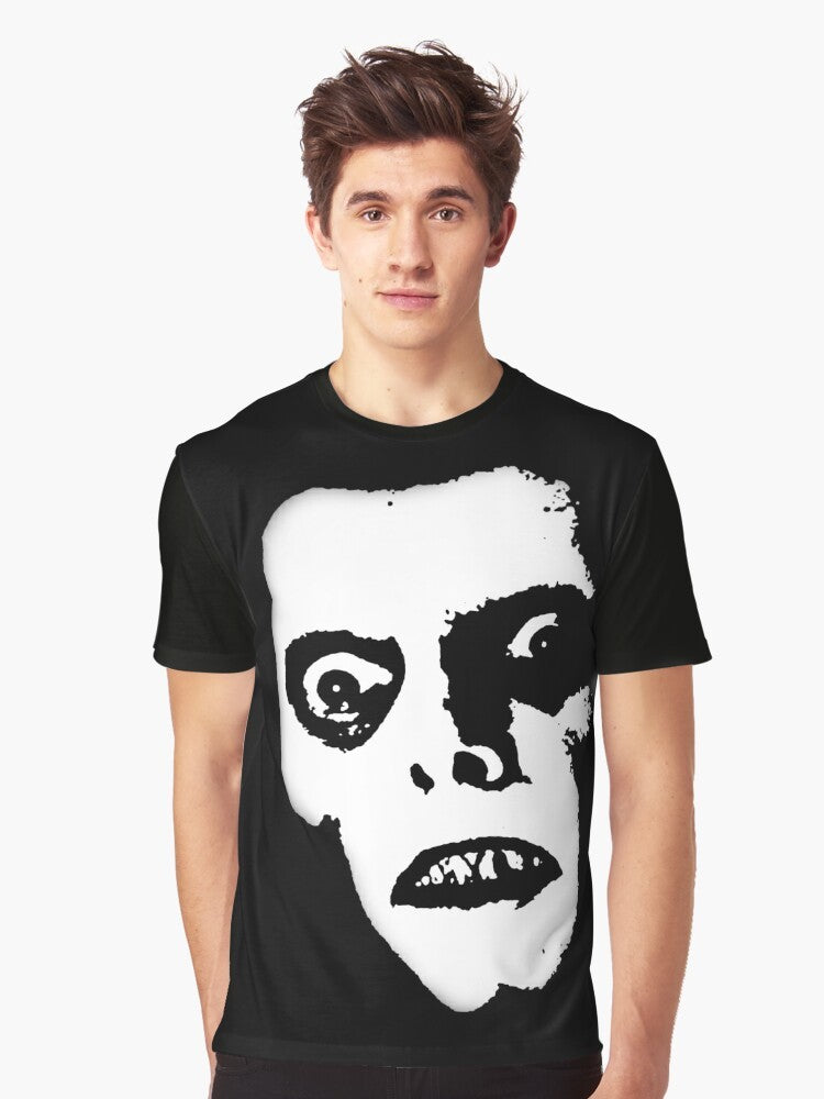 Pazuzu face graphic t-shirt, exorcist horror movie reference - Men