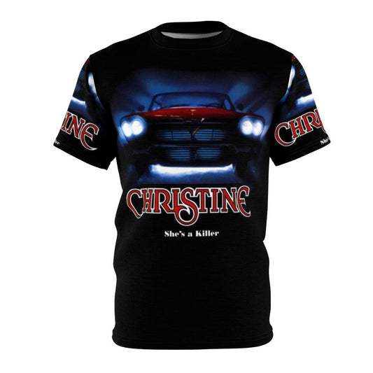 Vintage-inspired Christine car t-shirt for fans of the classic horror movie