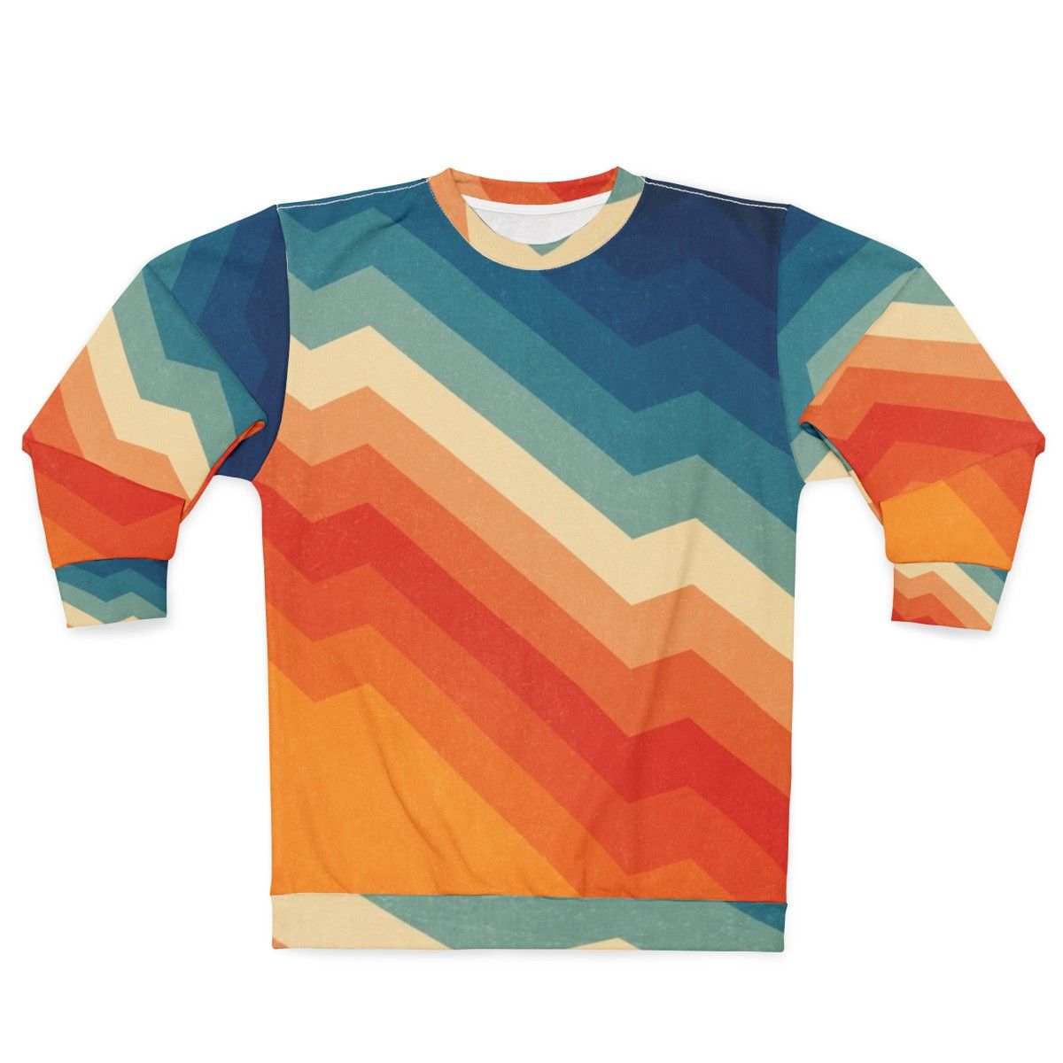 Barricade Sweatshirt with Vibrant Abstract Geometric Design