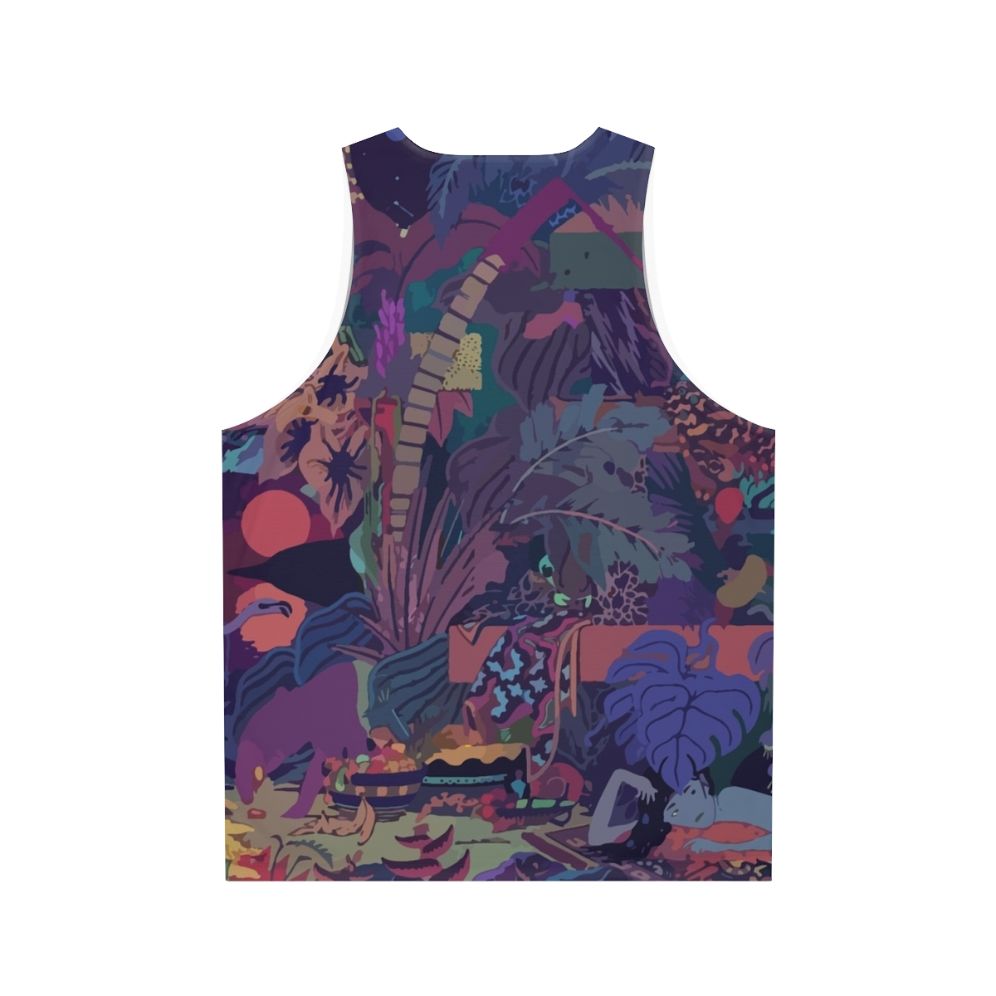 Glass Animals Zaba Unisex Tank Top with Colorful Graphics - Back