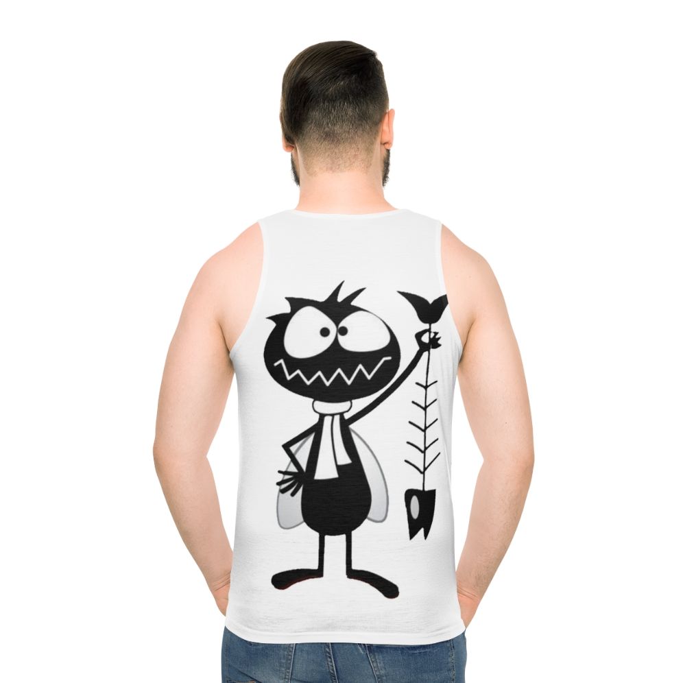 Vintage Louie the Fly Unisex Tank Top - men back