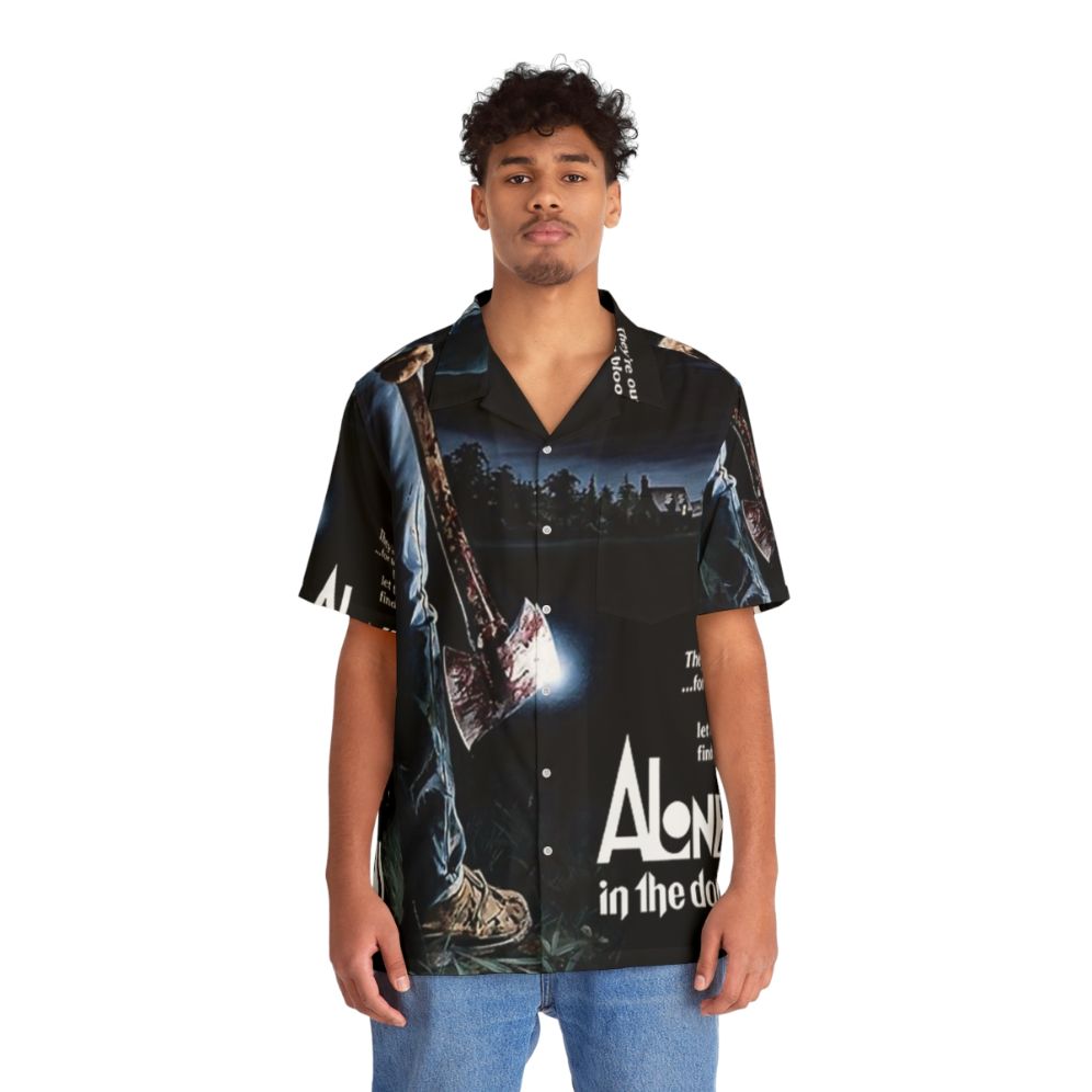 Vintage 80s horror movie "Alone In The Dark" Hawaiian shirt - Lifestyle