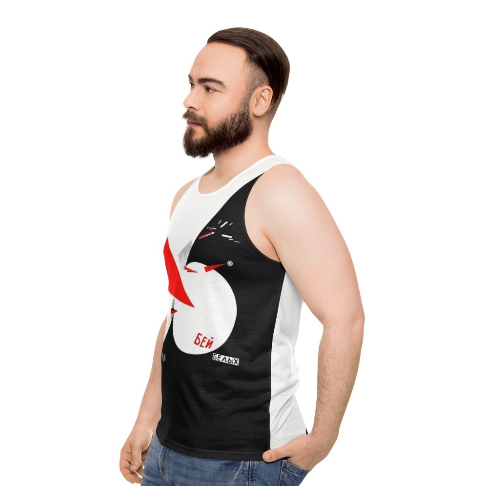 Constructivist Unisex Tank Top - men side