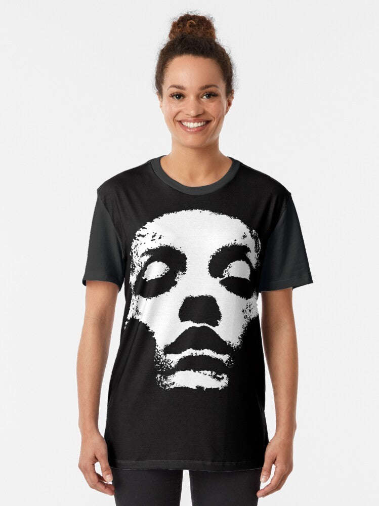 Jane Doe Graphic T-Shirt featuring a bold metal-inspired design - Women