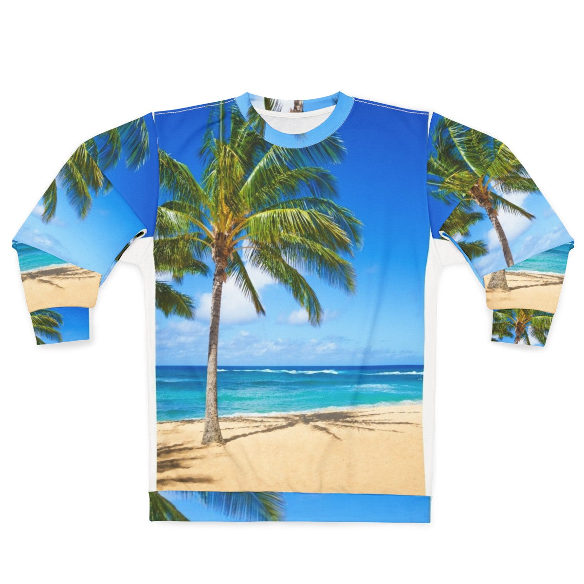 Tropical palm trees sweatshirt design