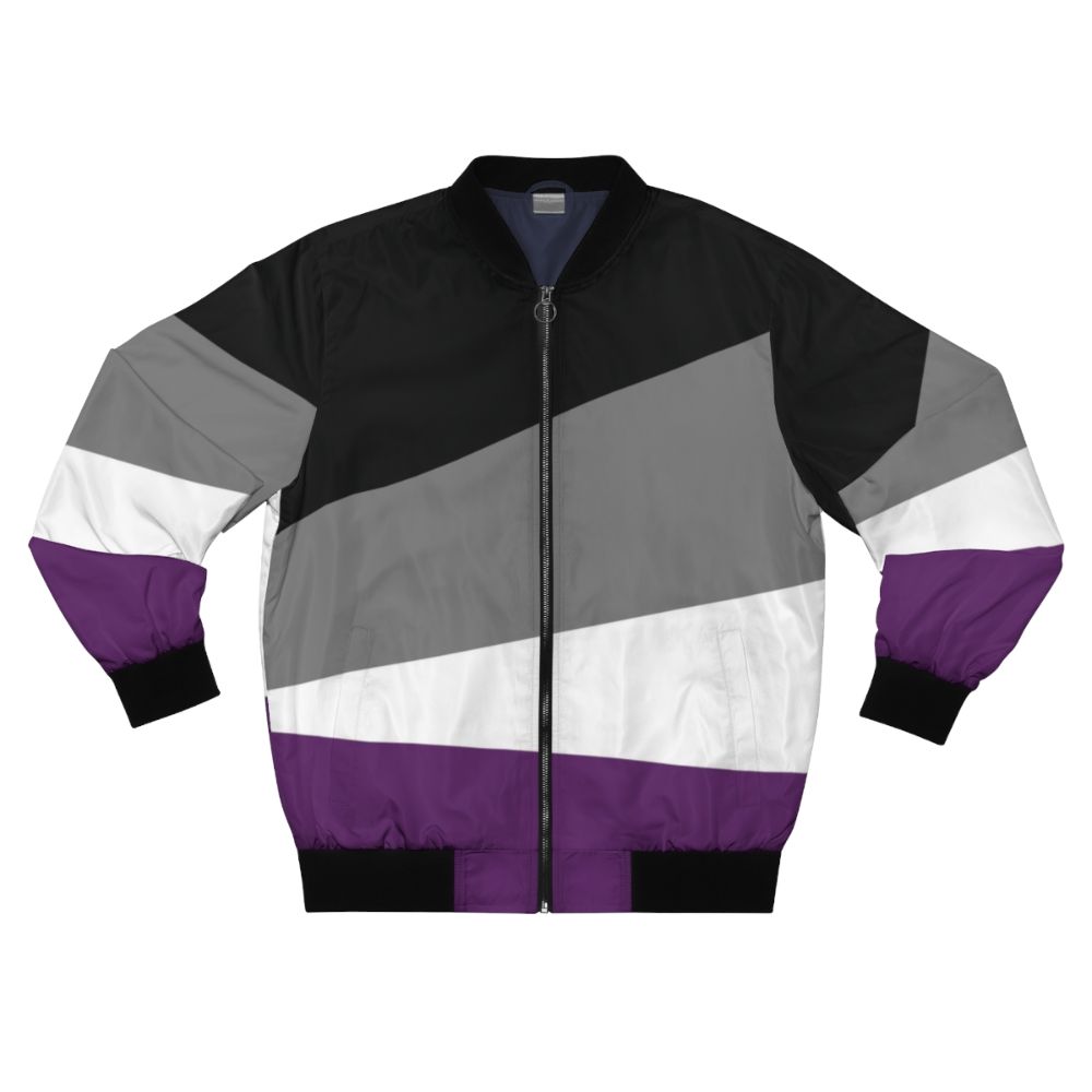 Asexual Pride Bomber Jacket with Aramis Art Design