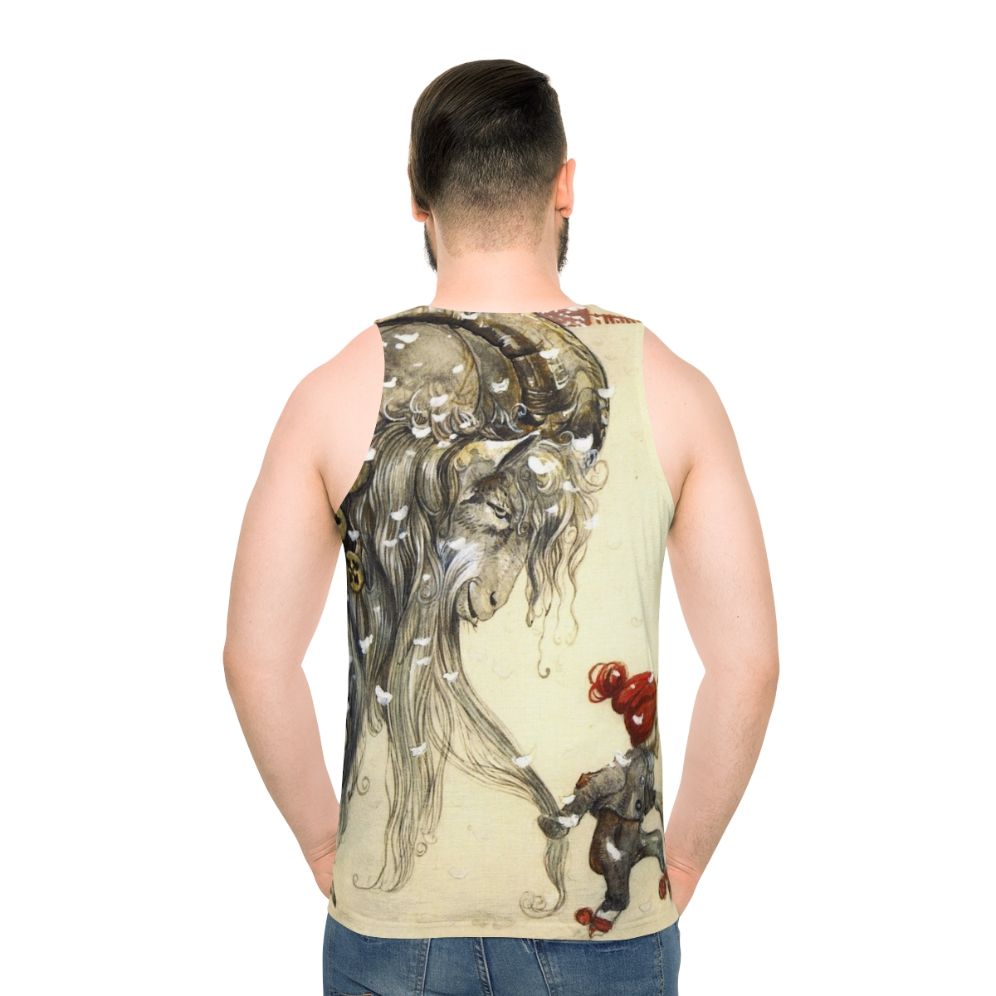 Yule Goat John Bauer Christmas Tank Top - men back