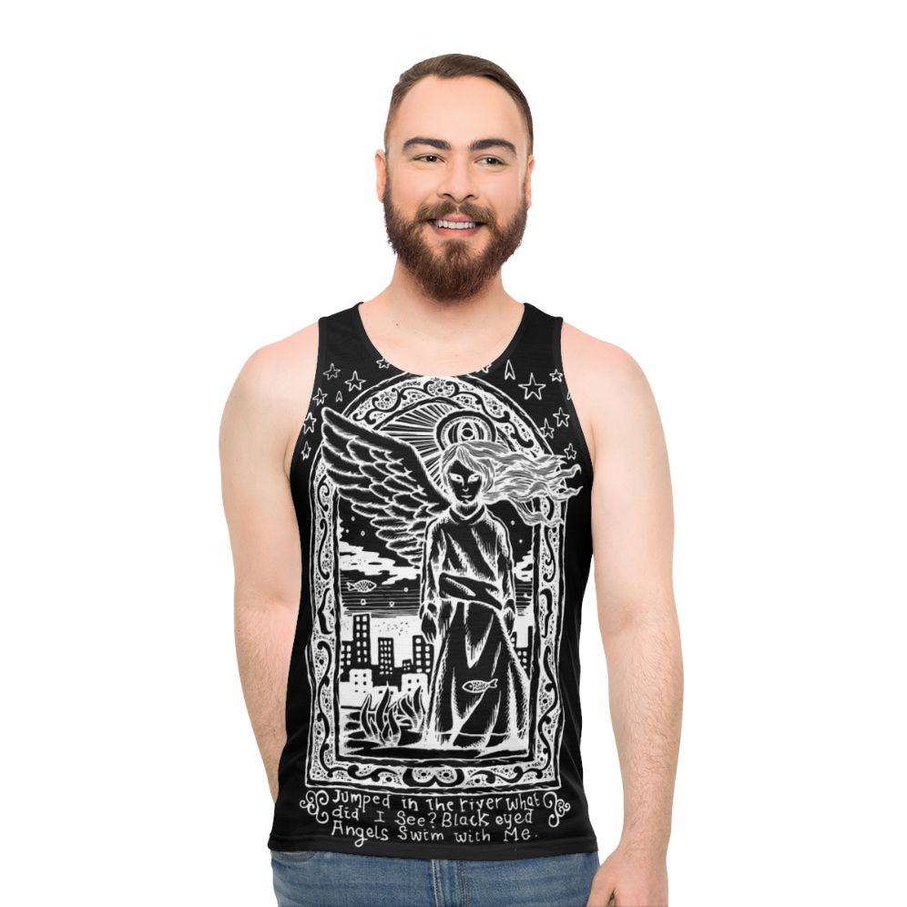 Black Eyed Angels Inverted Graphic Tank Top - men