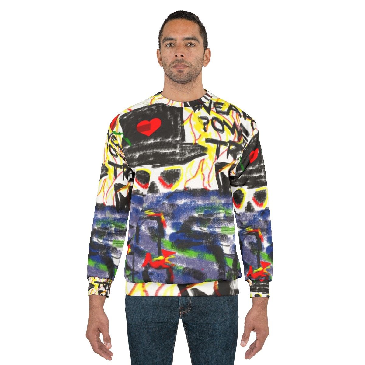 Conceptual artwork reggae sweatshirt - men