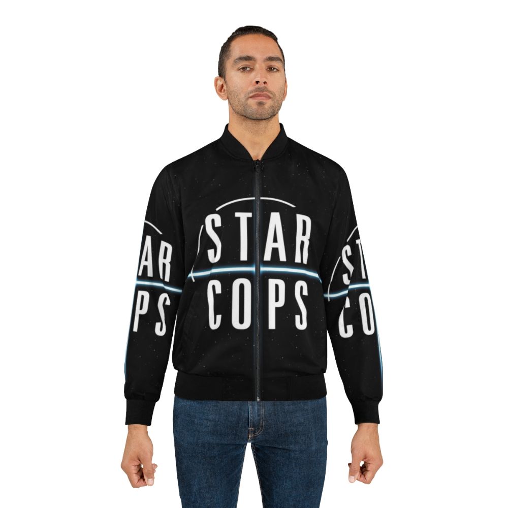 Star Cops sci-fi themed bomber jacket with logo - Lifestyle