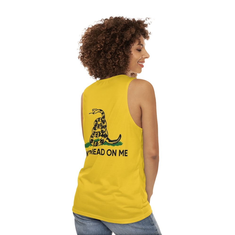 Don't Tread on Me Unisex Tank Top - women back