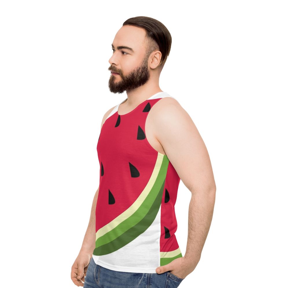 Watermelon Design Unisex Tank Top - men side