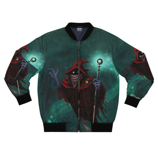 Orko from Masters of the Universe character on a bomber jacket