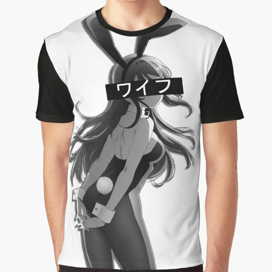 Bunny Girl Senpai Mai Sakurajima Waifu Anime Graphic T-Shirt