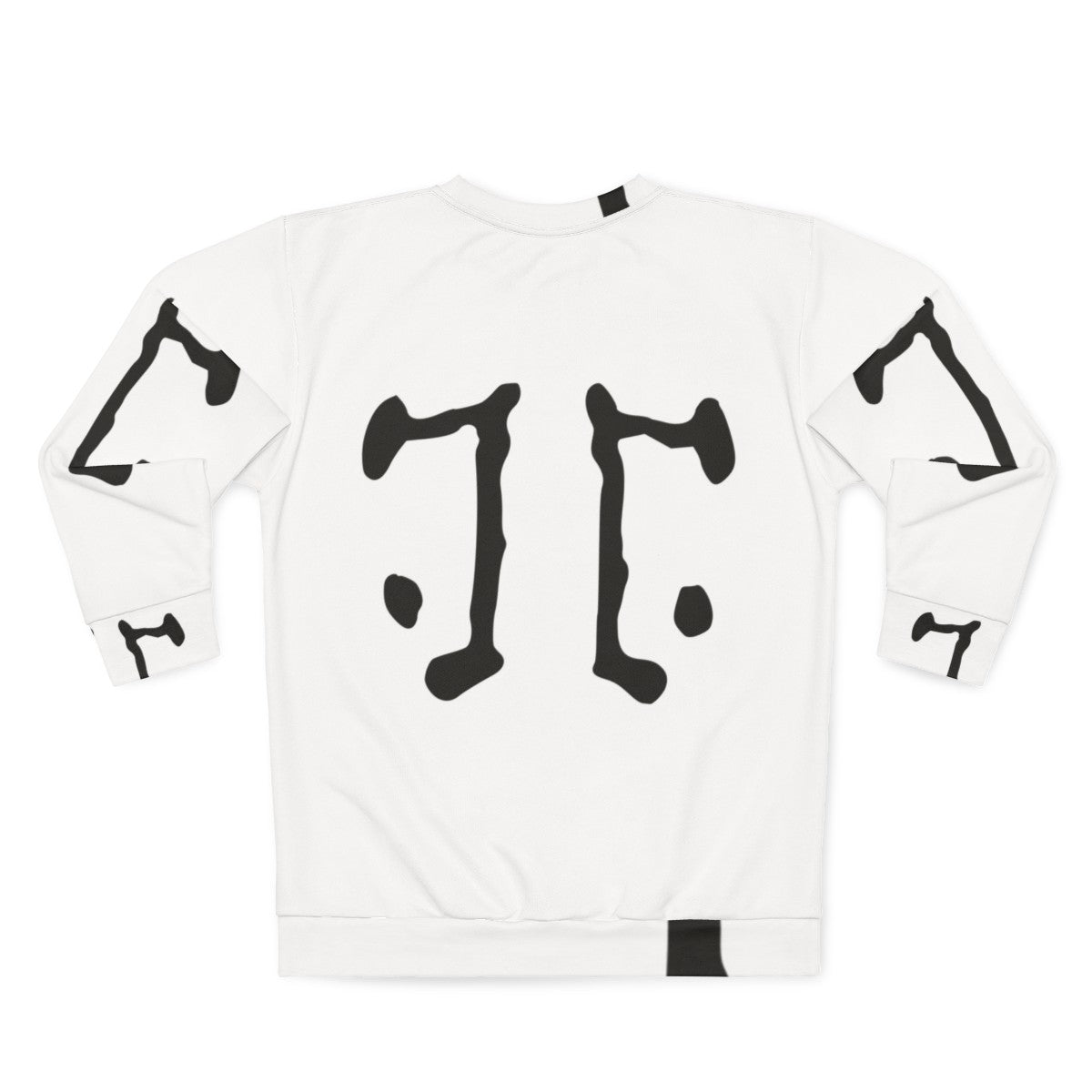 Rorschach logo sweatshirt featuring inkblot design from Watchmen superhero graphic novel - Back