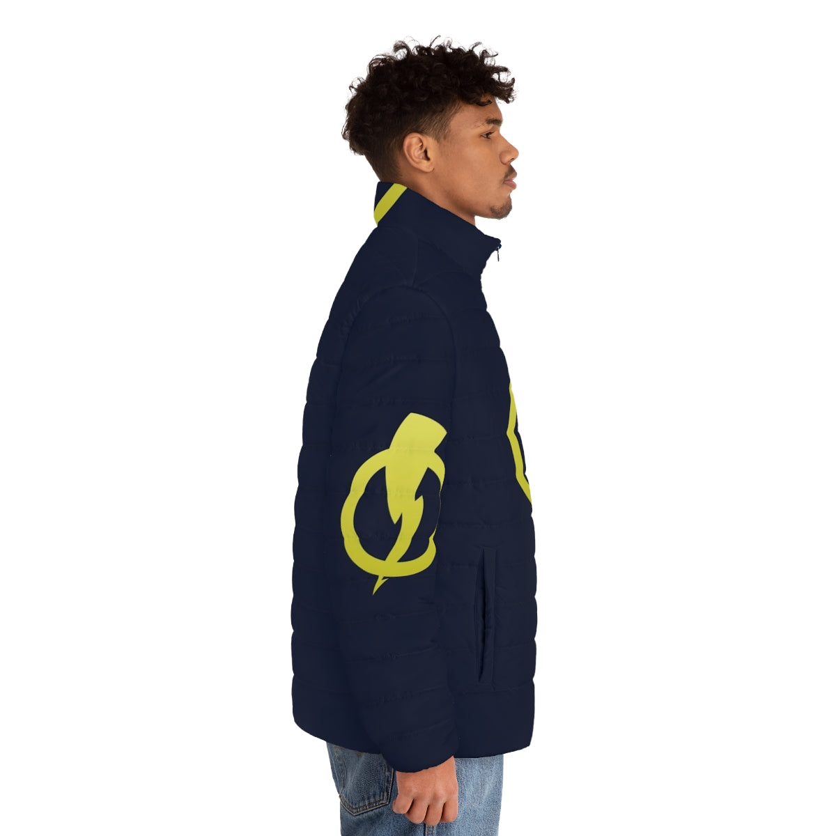 Static Shock II Puffer Jacket - Superhero Costume for Cosplay - men side right