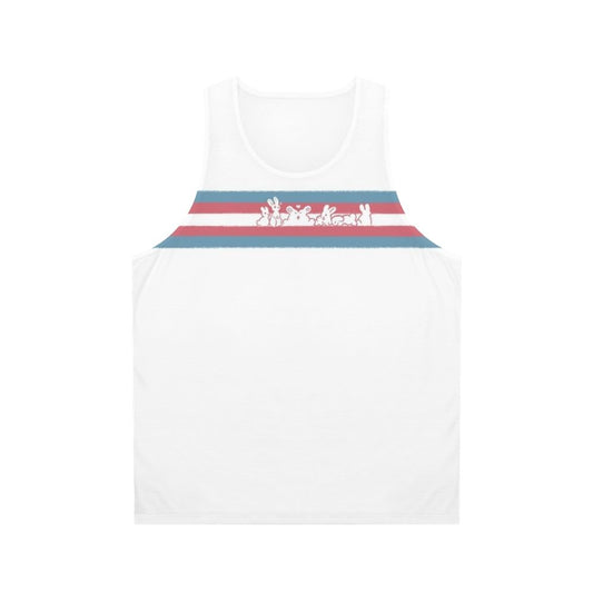 Transgender Pride Rabbit Bun Unisex Tank Top