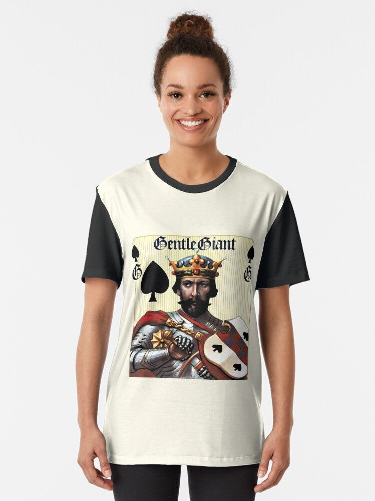 Gentle Giant tribute t-shirt featuring the 'Power and the Glory' design - Women