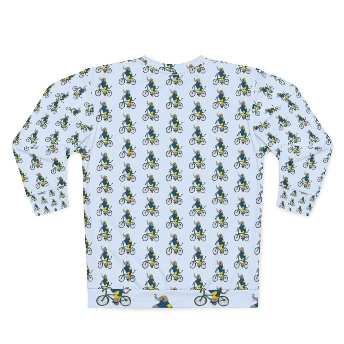 Cyclist Elephant Sweatshirt - Back