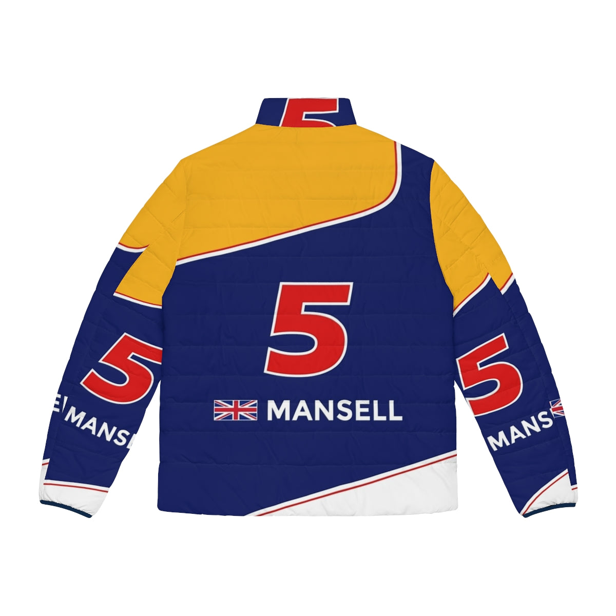 Nigel Mansell's iconic F1 1992 puffer jacket - Back