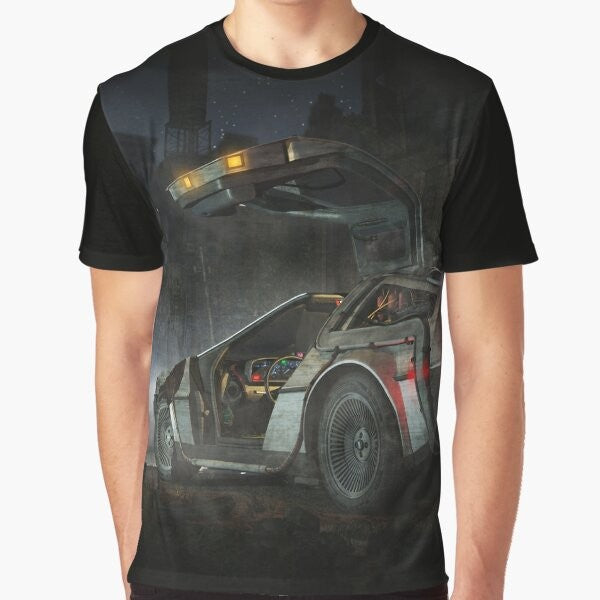 Back to the Future Delorean Time Travel Graphic T-Shirt