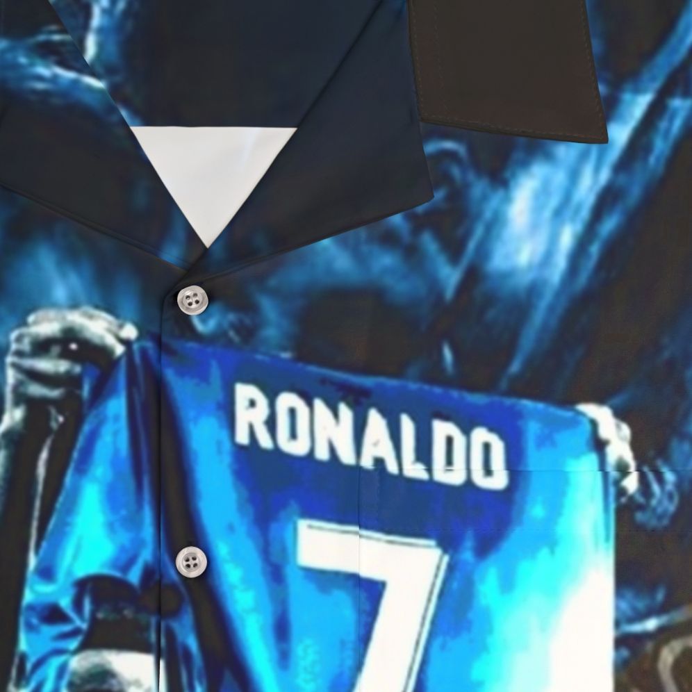 Cristiano Ronaldo Inspired Hawaiian Shirt - Detail