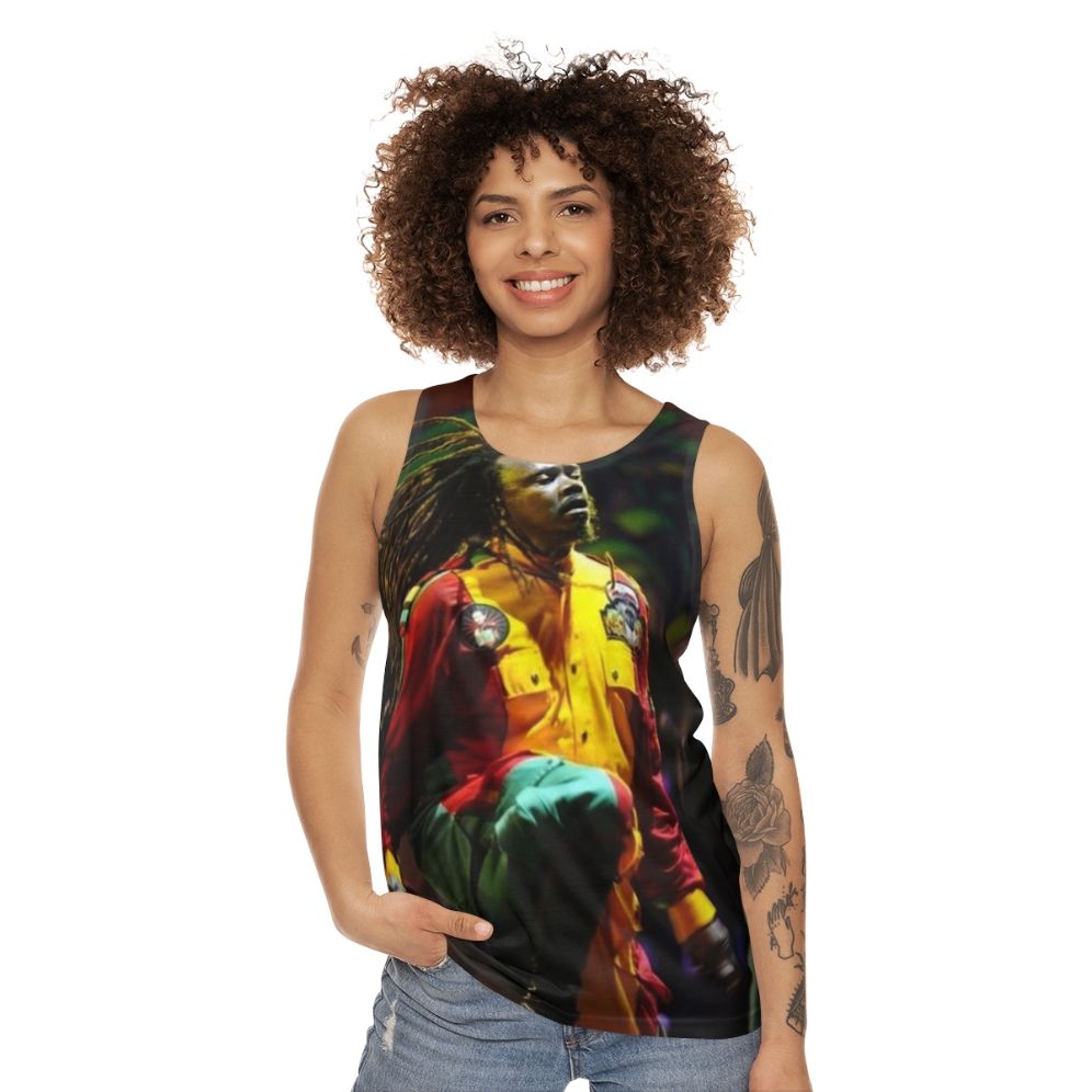 Luciano unisex reggae tank top - women