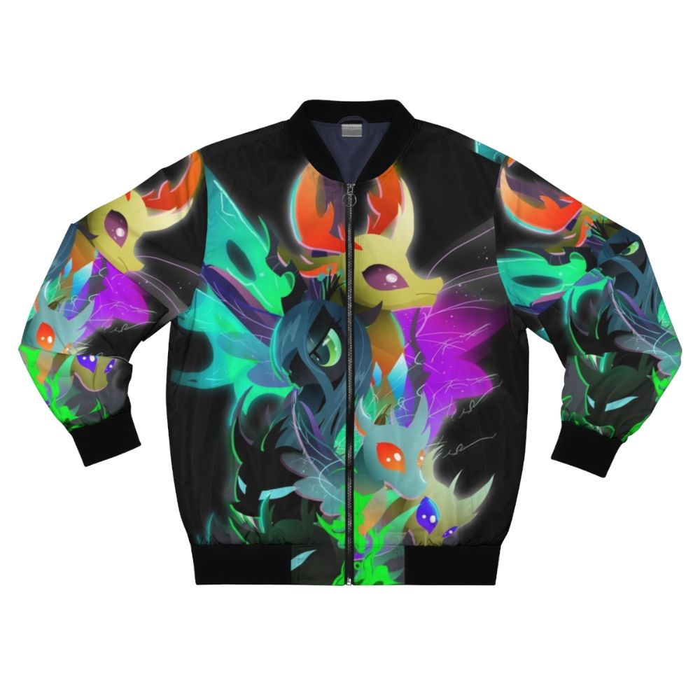 Changeling Queen and King Bomber Jacket with My Little Pony Designs