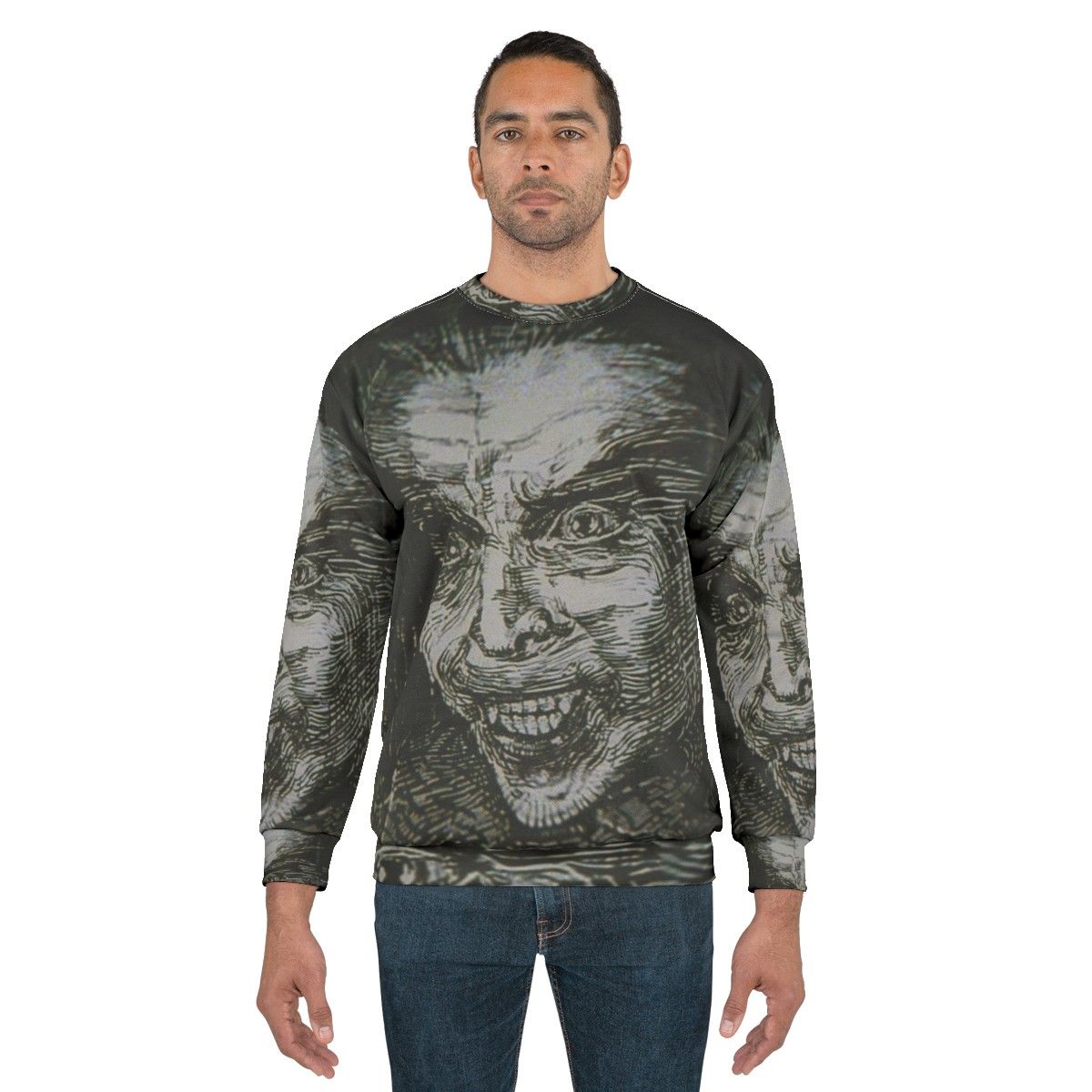 Vintage Dracula Artwork Sweatshirt - men