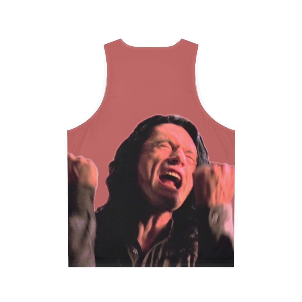 "You're Tearing Me Apart Lisa" The Room Unisex Tank Top - Back