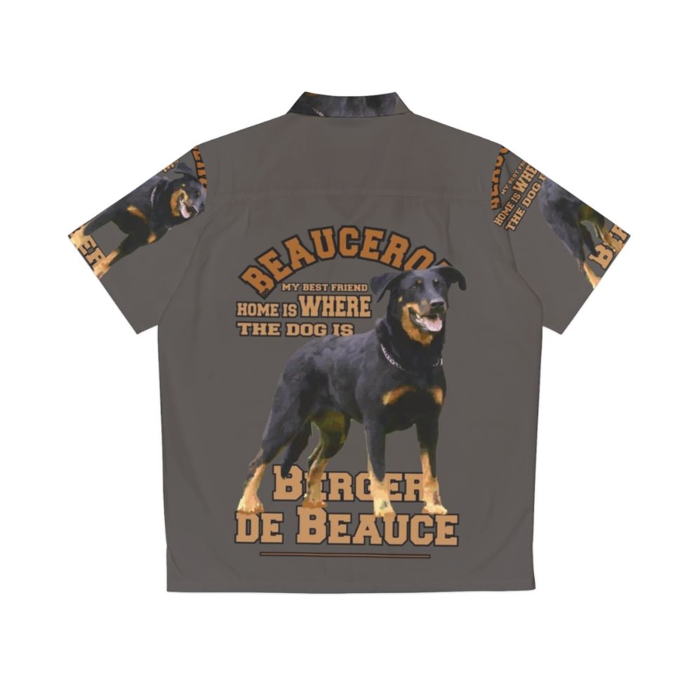 Beauceron Berger De Beauce Dog Breed Hawaiian Shirt - Back