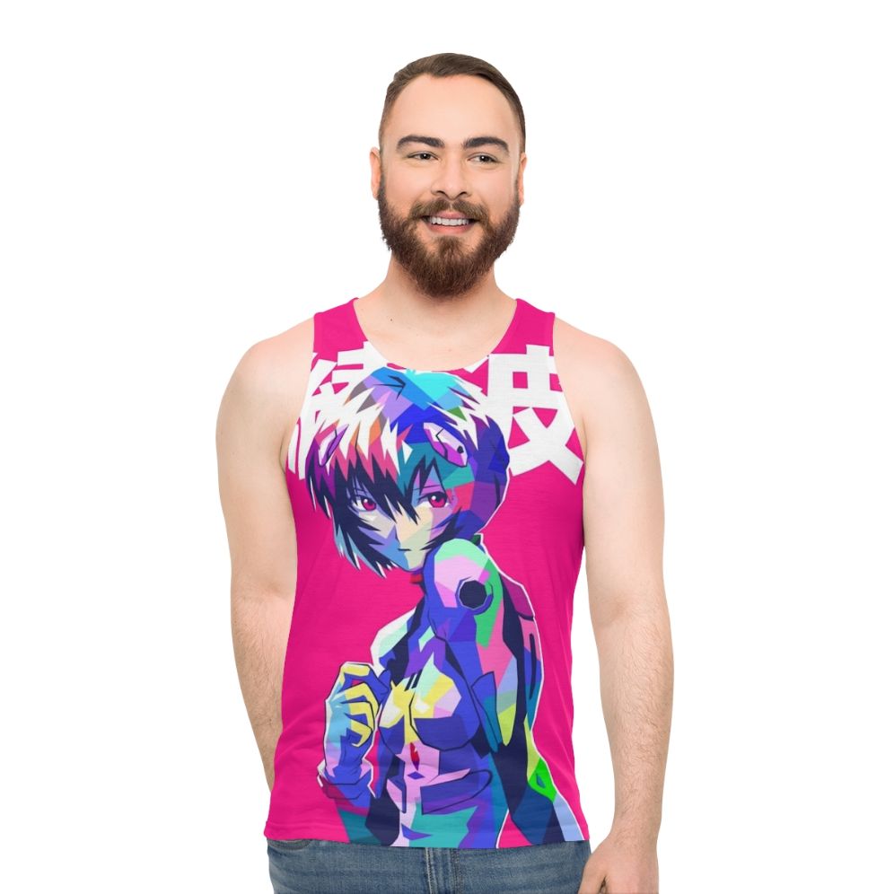 Neon Genesis Evangelion Rei Ayanami Unisex Tank Top - men