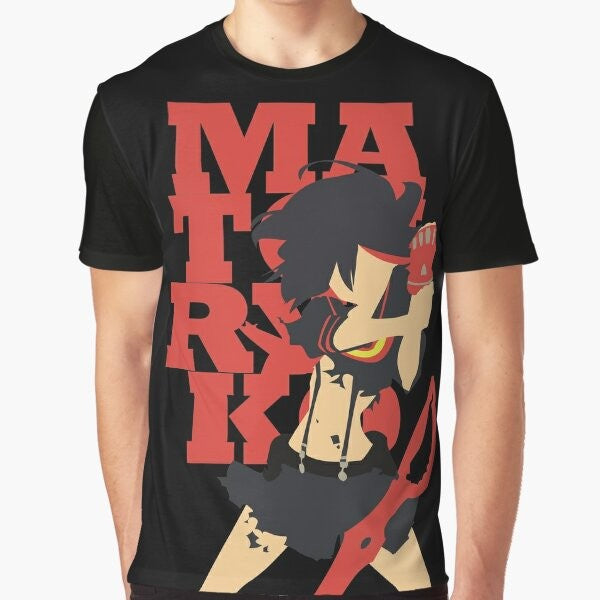 Matoi Ryuko Minimalist Anime Graphic T-Shirt