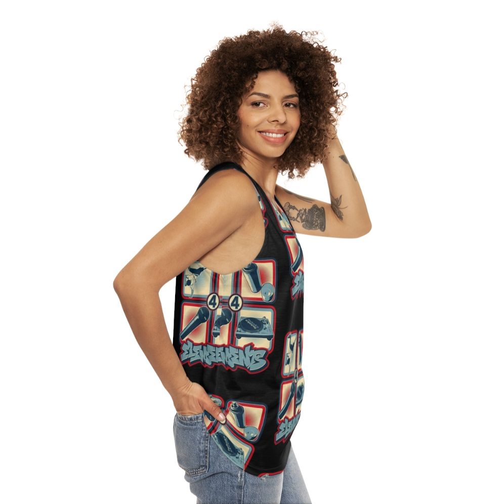 Elements of Hip Hop Unisex Tank Top - women side