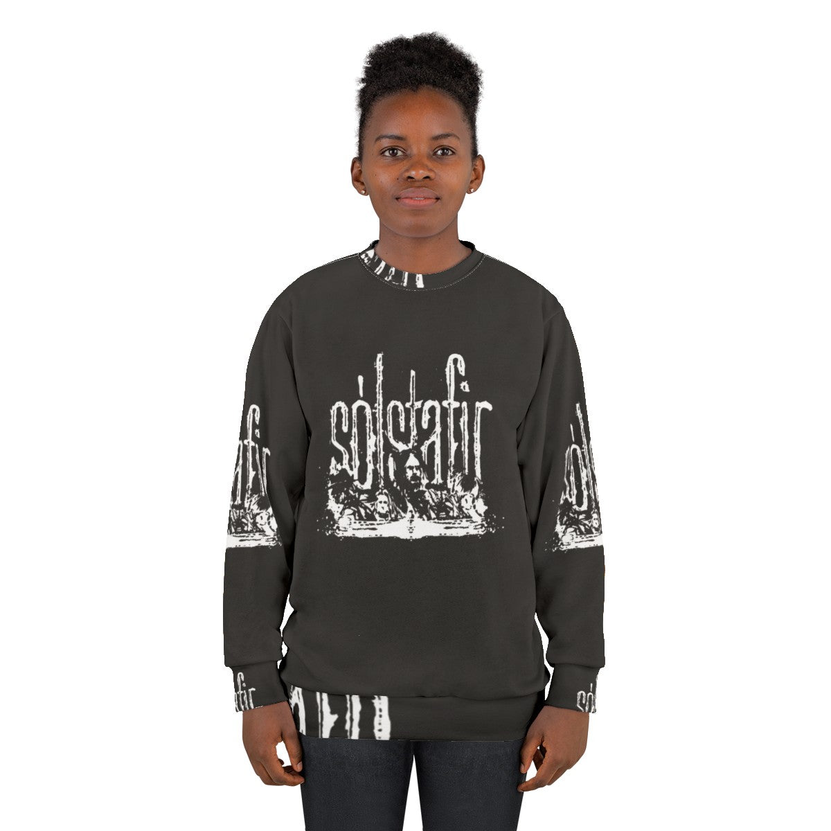 Solstafir Logo Black Metal Sweatshirt - women