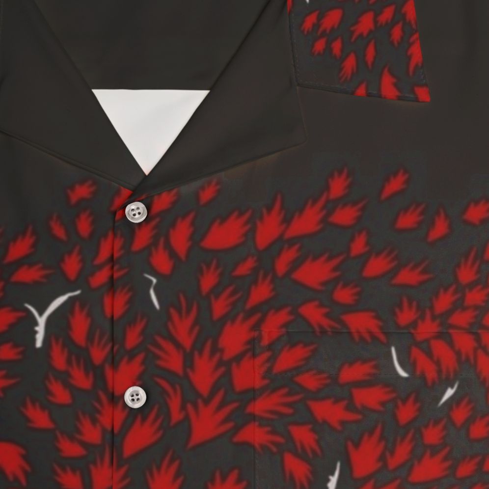 Winterfell Weirwood Hawaiian Shirt with Game of Thrones Inspired Fantasy Design - Detail