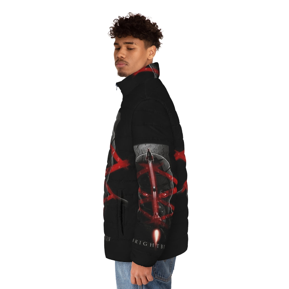 Brightburn Puffer Jacket - Horror Superhero Outerwear - men side left