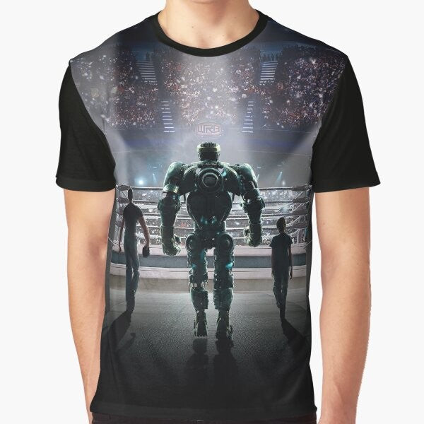 Real Steel Movie Graphic T-Shirt featuring a design inspired by the sci-fi action film