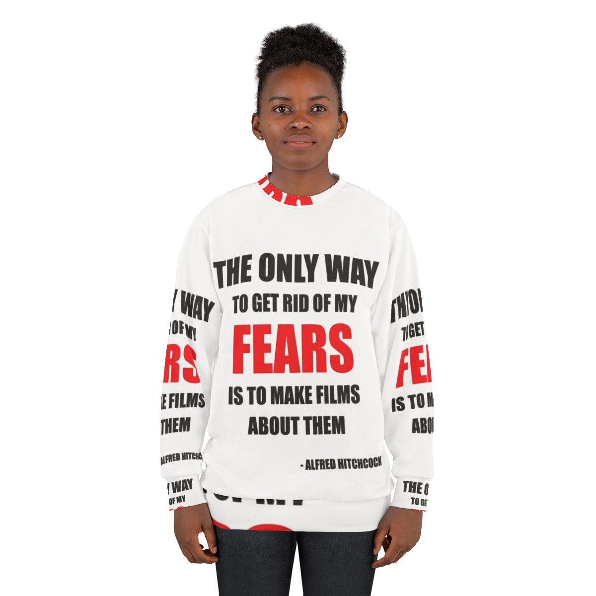 Alfred Hitchcock Quote Sweatshirt - women