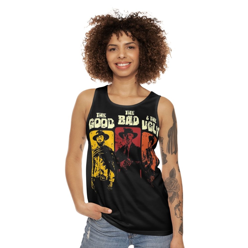 Unisex 'The Good, The Bad, The Ugly' spaghetti western inspired tank top - women