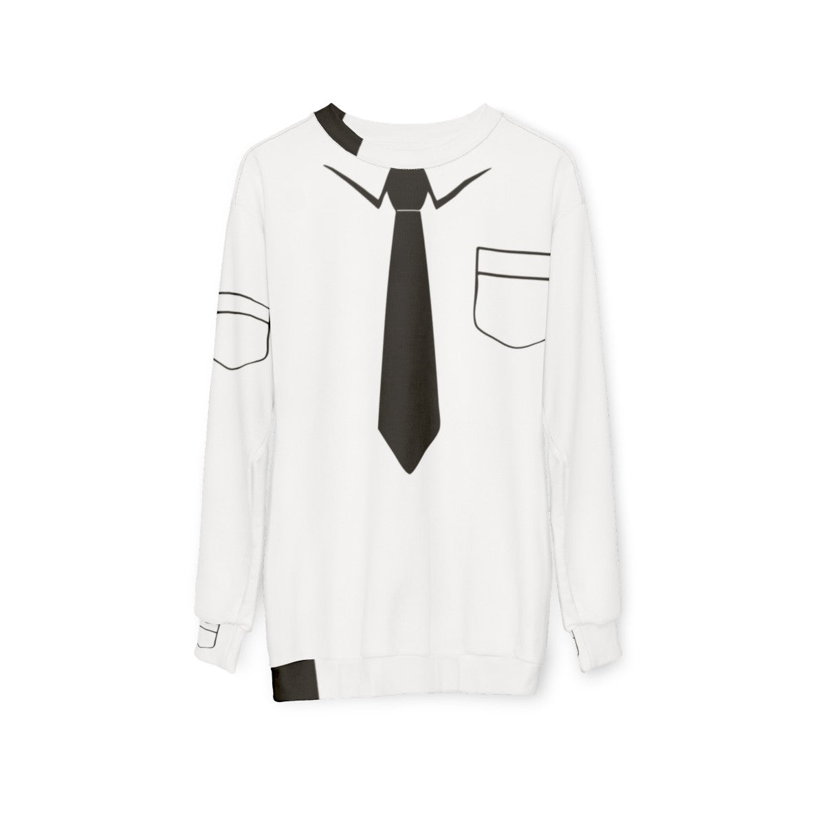 Necktie Sweatshirt - Formal and Funny Fashion - hanging